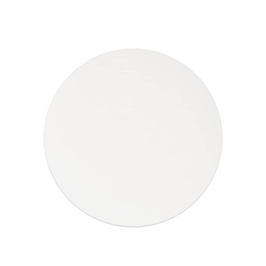 stonylab Quantitative Filter Paper, 100 Pack Slow Flow Rate Cellulose Filter Paper Circles with 10 Micron Particle Retention, 74 mm Diameter