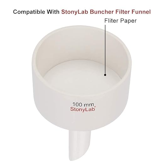 stonylab Quantitative Filter Paper Circles, 3-Box 94 mm Diameter Cellulose Filter Paper with 20 Micron Particle Retention Medium Filtration Speed, Set of 3 x 100 Pcs