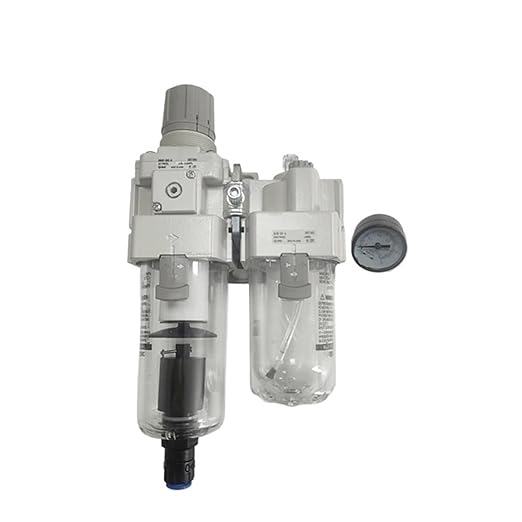 1pc Air Combination Filter Regulator + Lubricator AC50A AC50A-B AC50A-06G/10G/06E/10E/06DG/10DG/06DE/10DE/06D/10D/06C/10C/CG/CE-B(AC50A-06DE-B)