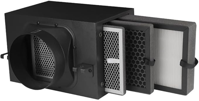 Smoke Removal Air Filter Element With Multi Layer HEPA And Activated Carbon For Use In Air Outlets And Smoke Exhaust Ventilation Systems(L Sponge)