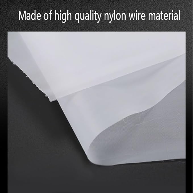 Fine Filter Mesh Nylon Fabric, Recycling Screens for The Industry 48 Micron Nylon Filter Mesh(100 Mesh,1x1 m)