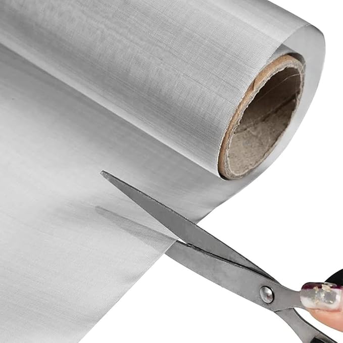100 Mesh Stainless Steel Wire Cloth Panel, 304 Woven Metal Mesh Sheet, Tight Weave Filter Fabric, Workshop Kitchen Utility Screen, Cuttable DIY Material