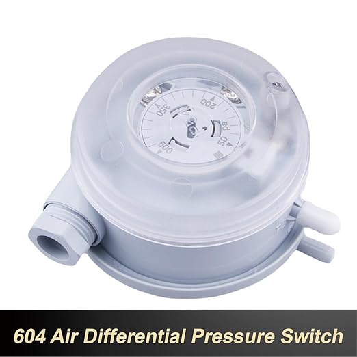 1pcs 604 Micro Differential Pressure Switch - 20-1000Pa Adjustable Air & Gas Sensor for HVAC Systems, Ventilation, Filter, Duct Alarm Use(50-500pa)