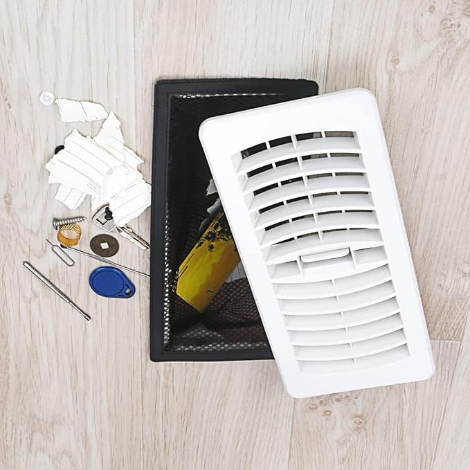 Floor Register Cover Trap, Floor Air Vent Cover Screen for Home Air Vent Filters 5-Pack Floor Vent Mesh Filters Net Trap (2 x 14 Inch)