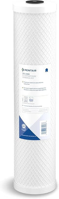 Pentair Pentek CBC-20BB Big Blue Carbon Water Filter, 20-Inch, Whole House Carbon Block Replacement Cartridge with Bonded Powdered Activated Carbon (PAC) Filter, 20" x 4.5", 0.5 Micron