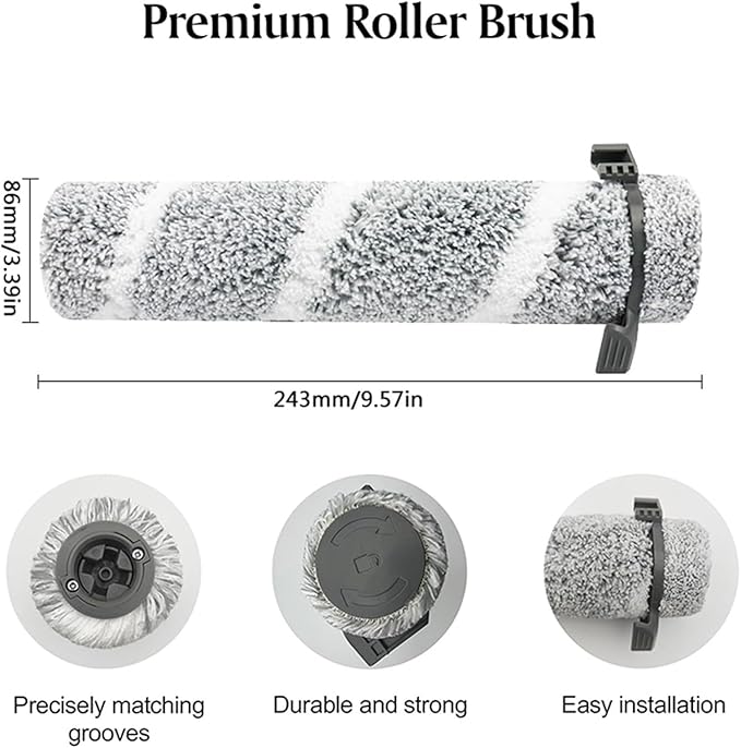 Replacement Parts ，Compatible For Bissell， 3930F 3933 V2 3999Z Floor Scrubber Roller Brush Filter Washing Vacuum Cleaner Parts(A)
