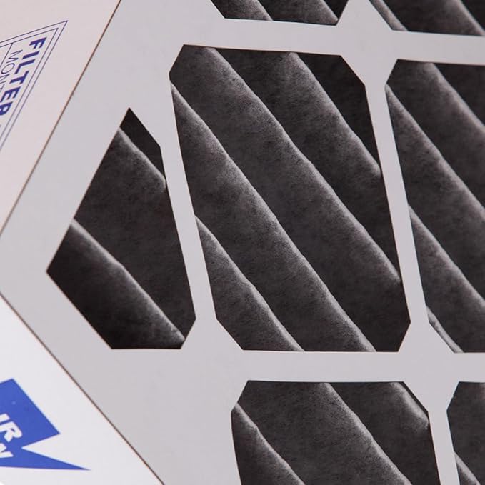 Nordic Pure 20x20x4 (Actual Size: 19 1/2 x 19 1/2 x 3 5/8) Furnace Air Filters MERV 10 Pleated + Carbon 2 Pack