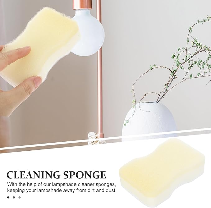 Veemoon Lampshade Cleaner Sponge 15Pcs Set, Reusable Dry Cleaning Sponges for Dust, Soot, Pet Hair Removal, Multi-Functional Household Cleaning Tool for Curtains and Crafts