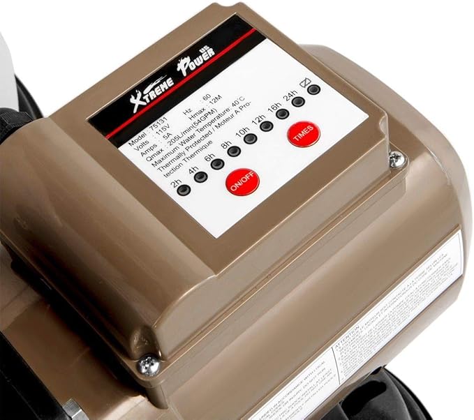 XtremepowerUS 3,100GPH Swimming Pool 16" Sand Filter 3/4 HP Pool Pump w/ Timer 15,000GAL Above Ground Pool Set