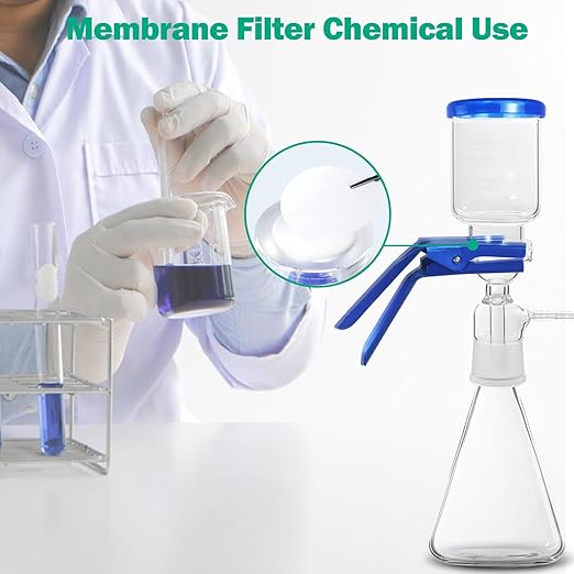 Xin Tester 100 Pieces Nylon Disc Membrane Filters, 50 mm Diameter, 0.45µm Pore Size