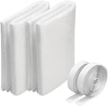 UCINNOVATE MERV 13 Filter Media 20"x90", 2 Pack 12.5 Ft² Cut to Fit Electrostatic Air Filters with 125" Tape, Reduce Dust, Pollen and Pet Dander(0.3 Microns) for HVAC AC Vent Purifiers Home Ceiling