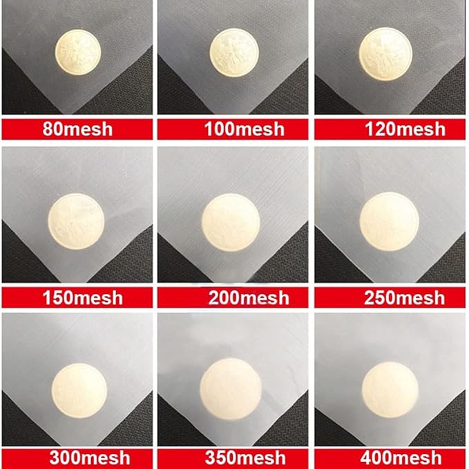 Fine Filter Mesh Nylon Fabric, Recycling Screens for Kitchen Filtration Food Wine 80-500 Mesh(260mesh 55micron,1x1 meter)