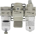 Air Combination Air Filter + Regulator + Lubricator AC-A Series AC20 AC30 AC20-02/02G/02C/02CG-A AC30-02-A(AC30-03DG-A)