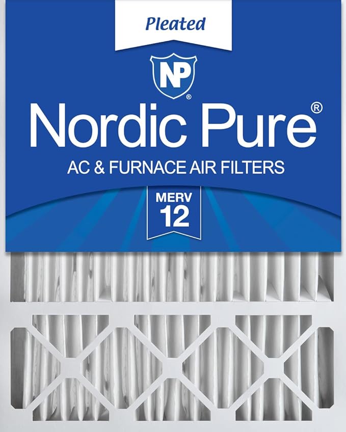 Nordic Pure 16x25x5 (15_3/4 x 24_3/4 x 4_3/8) Honeywell/Lennox Replacement MERV 12 Air Filter 1 Pack