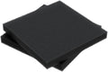 Pawfly 9" L x 9" W Aquarium Filter Media Sponge Aquarium Filter Media Pad for Sumps Ponds Hydroponics Black Foam Floss for Water Filtration, 2 Pack