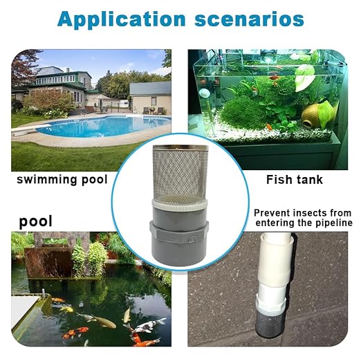 2.5 inch Stainless Steel Filter DN65/2.5" Suction Strainers Used to Remove Debris and Reduce Solid Entry（1pcs）