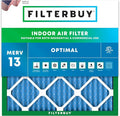 Filterbuy 15x15x1 Air Filter MERV 13 Optimal Smoke & Allergy Defense (1-Pack), Electrostatic Pleated HVAC AC Furnace Filters Replacement, Made in USA (Actual Size: 15.00 x 15.00 x 0.75)