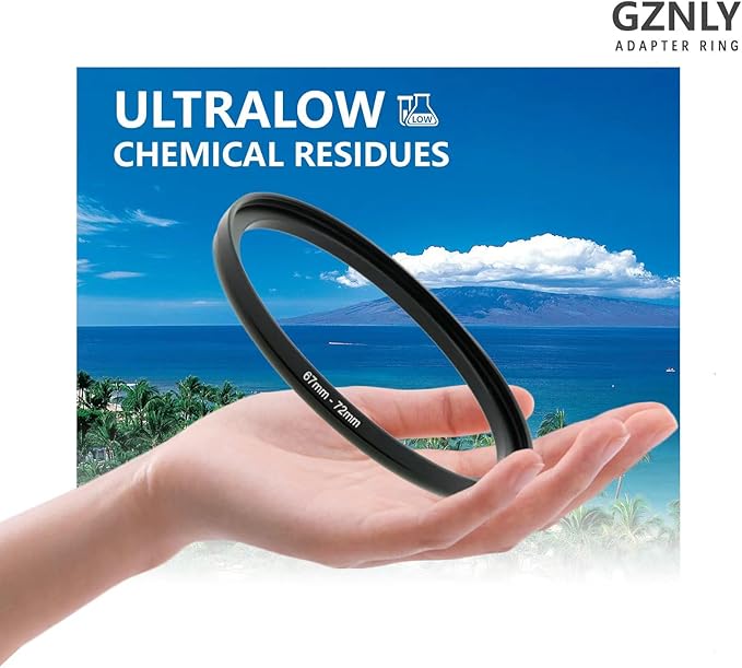43mm to 58mm Step-up Adapter Rings Filter Adapter Black Metal Step Down Filter Ring Adapter Compatible with All Brand UV CPL ND Camera Lens Filter Stepping Rings (43mm-58mm)