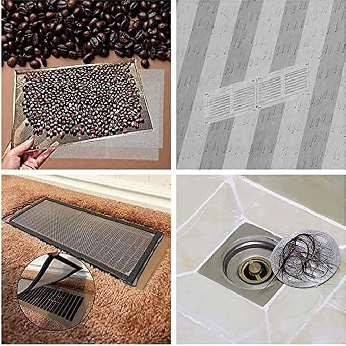 MRYBD 304 Stainless Steel Woven Wire Mesh Small 1mm Hole Fine Wire Mesh, 30 Mesh Drain Cover Mesh, Garden Insect Screen, for Air Bricks, Window, Vents, Filter 1x14m