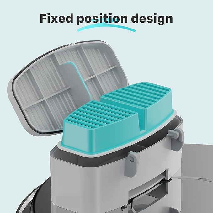 Pet Fountain Filter Replacement: 16 Pet Water Fountain Filters for FOFNON Cat Water Fountains - 4 Months Set of Cat Fountains Filter - Including 8 Pieces of Filters + 8 Pieces Sponges