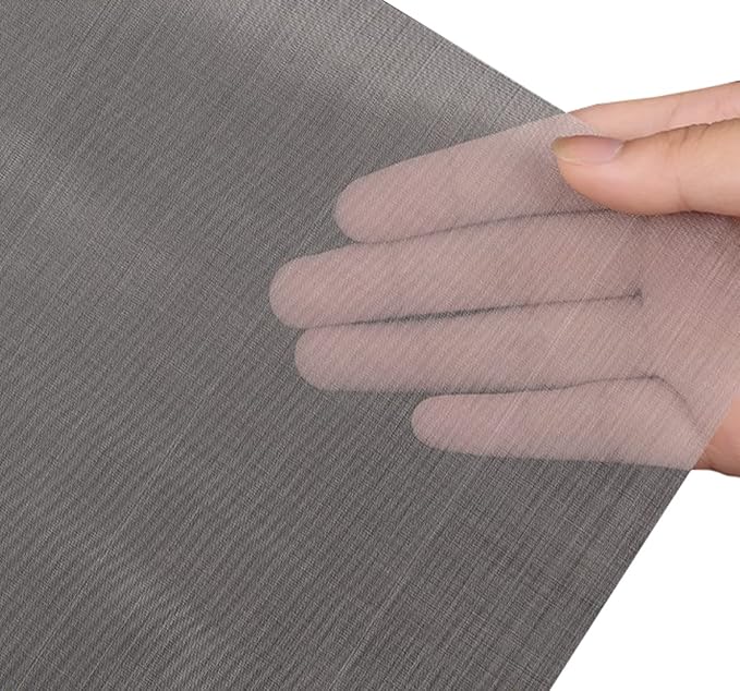 Hardware Cloth 304 Stainless Steel Insect Screen Mesh, 120 Mesh Air Vent Mesh Metal Woven Wire Mesh for Vent, Filter, Window & Garden(1x5m)