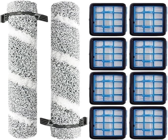 Replacement Parts ，Compatible For Bissell， 3930F 3933 V2 3999Z Floor Scrubber Roller Brush Filter Washing Vacuum Cleaner Parts(Large)