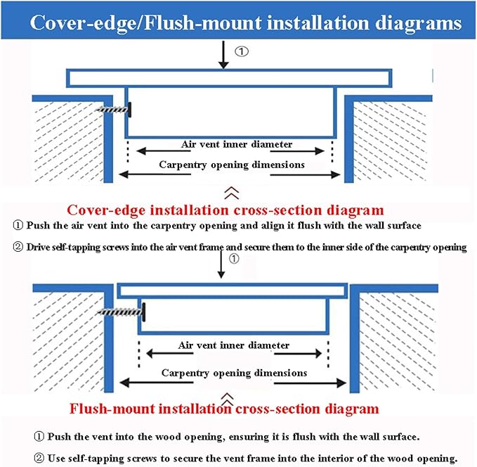 Return Air Filter Grille Vent Cover Removable, Louvered Access Panel, Removable Access Panel, HVAC Vent Cover Grill(22x 46 in)