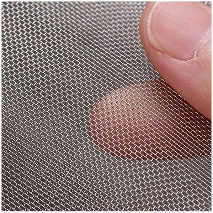 MRYBD 304 Stainless Steel Woven Wire Mesh Small 1mm Hole Fine Wire Mesh, 30 Mesh Drain Cover Mesh, Garden Insect Screen, for Air Bricks, Window, Vents, Filter 1x14m
