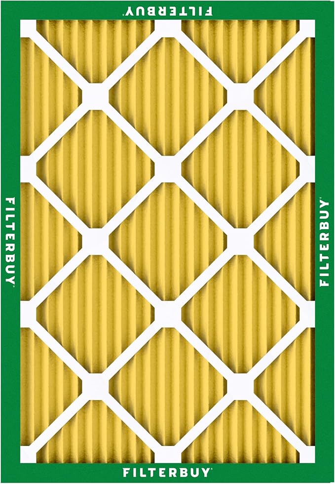 Filterbuy 21x23x1 Air Filter MERV 11 Superior Pet & Allergy Defense (1-Pack), Electrostatic Pleated HVAC AC Furnace Filters Replacement, Made in USA (Actual Size: 20.50 x 22.50 x 0.75)