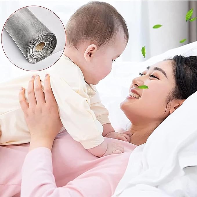 304 Stainless Steel Woven Filter Mesh Sheet 100 Mesh, Fine Metal Screen Fabric, Utility Filtration Cloth, Replacement Panel for Everyday Projects