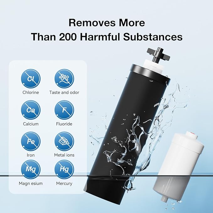 Black Filters Fluoride Combo Pack,Replacement Filters for ProOne® and Berkey® Countertop Gravity Water Filter System(2&2 Pack)