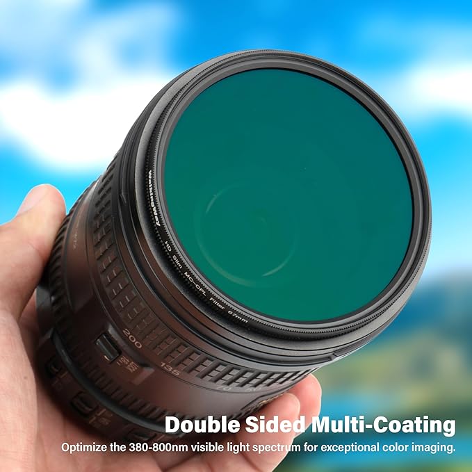 Walking Way 62mm Circular Polarizing Filter Ultra-Slim MC CPL Filter Optical Glass Circular Polarizer Filter for Camera Lens