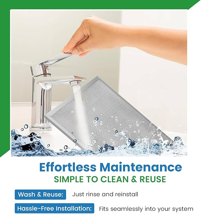 Filter Everything Washable Aluminum Air Filter – 12 x 36 x 1 – Permanent, Reusable HVAC Intake Filter – Heavy-Duty Expanded Aluminum Mesh – Pre-Filter for HEPA or Pleated Filters