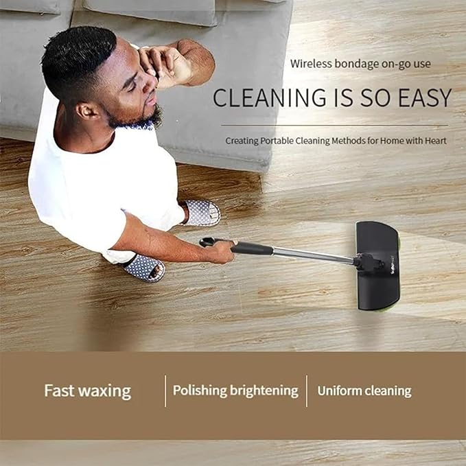 Spinning Cleaner Vacuum,Electric Mops for Floor Cleaning,Cordless Electric Mop,Floor Scrubber and Polisher Machine,Buffer Polisher for Home with Replacement Pad，Includes 10 PCS Cleaning Cloth