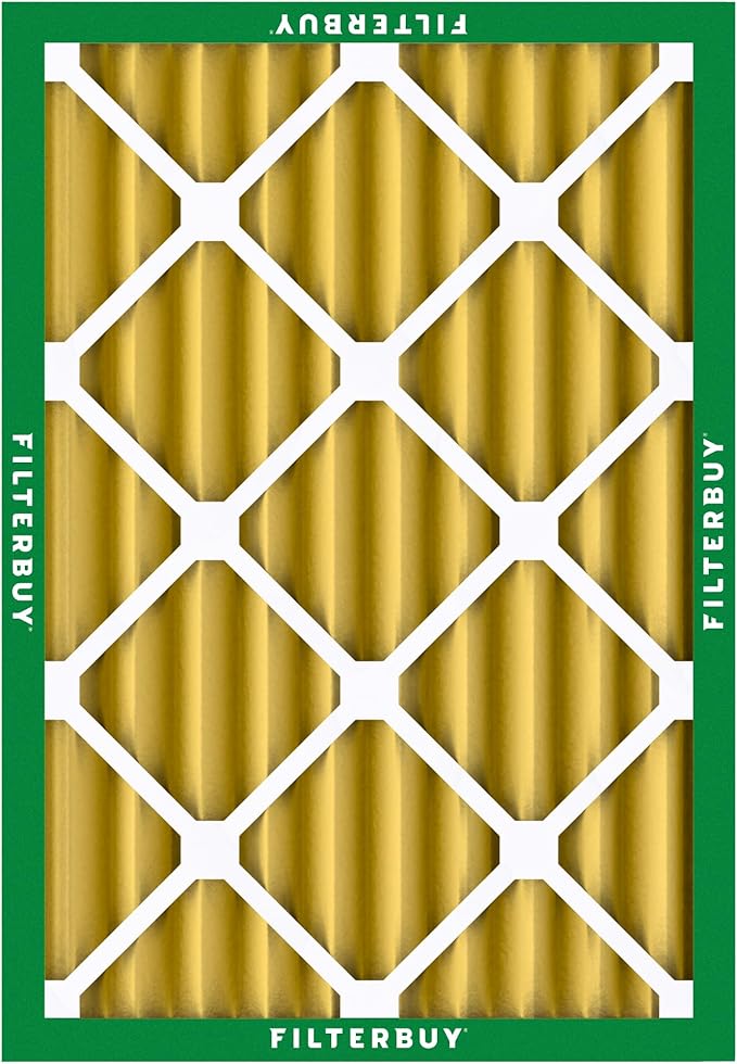 Filterbuy 16x20x4 Air Filter MERV 11 Superior Pet & Allergy Defense (4-Pack), Electrostatic Pleated HVAC AC Furnace Filters Replacement, Made in USA (Actual Size: 15.50 x 19.50 x 3.63)