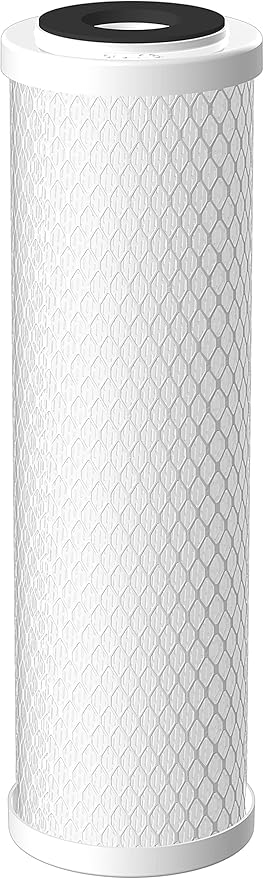 Pentair Pentek CBC-10 Carbon Water Filter, 10-Inch, Under Sink Carbon Block Replacement Cartridge with Bonded Powdered Activated Carbon (PAC) Filter, 10" x 2.5", 0.5 Micron