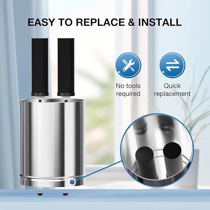 NSF/ANSI 42&372 Certified Replacement Filter Elements,Replacement for Berkey® BB9-2® Black Filters Elements ProOne® Big+ or Berkey® Big+ Gravity Water Filter System (2 Pack)