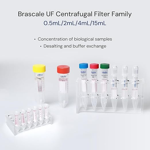100kDa Ultra Centrifugal Filter Unit, 0.5mL, Regenerated Cellulose RC Membrane, Snap Caps (24/PK)