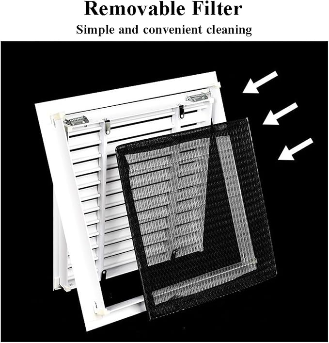 Return Air Filter Grille Vent Cover Removable, Louvered Access Panel, Removable Access Panel, HVAC Vent Cover Grill(20x42 in)