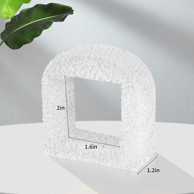 Cat Water Fountain Filters, 12 Pack Pet Fountain Replacement Foam Sponge Pre-Filters Fit for Multiple Ceramic and Stainless Steel Pet Fountains