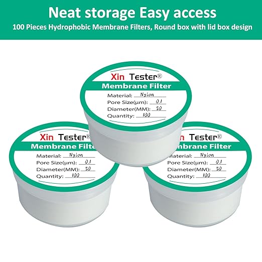 50 Nylon disc Membrane Filters Filter Pieces Nylon Disc Membrane Filters mm Diameter, 0.1µm Pore Size