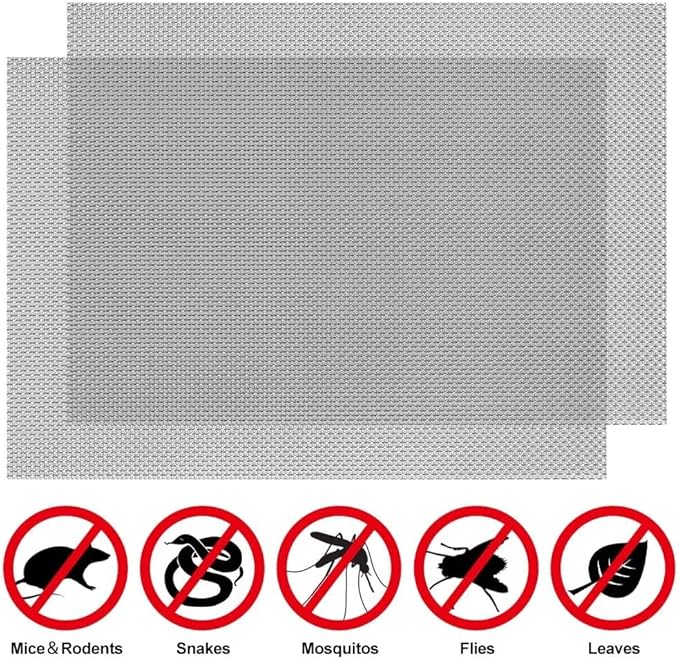 Stainless Steel Woven Wire Mesh Stainless Steel Wire Mesh 30 Mesh/150 Mesh Steel Woven Mesh Tear Resistant Filter Screen Sheet for Rodent Control Anti Mosquito Insect