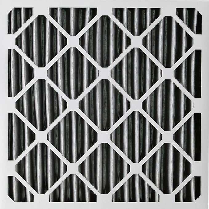 Nordic Pure 20x20x4 (Actual Size: 19 1/2 x 19 1/2 x 3 5/8) Furnace Air Filters MERV 10 Pleated + Carbon 2 Pack
