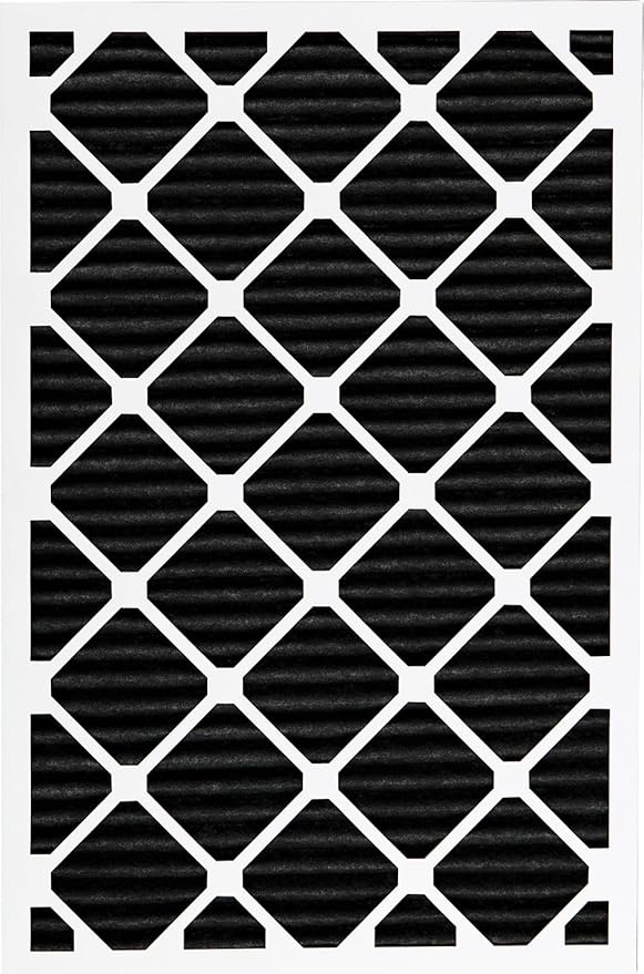 Nordic Pure 16x30x1 (Actual Size: 15 3/4 x 29 11/16 x 3/4) Pure Carbon Pleated Odor Reduction Furnace Air Filters 2 Pack