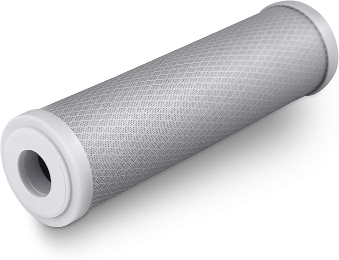 4 Standard Coconut Shell Block Carbon & 4 Four Layers of Filtration Polypropylene Sediment 5 Micron 2.5"x 10" Water Filter Cartridges Universal replacement for Reverse Osmosis & Standard 10” Housing