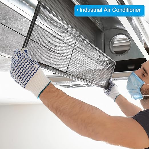 PATIKIL 40" L x 10" W Woven Wire Mesh, 12 Mesh 304 Stainless Steel Air Vent Filter Screen with Gloves for Window Security Vent Cover Filtration Animals Fence