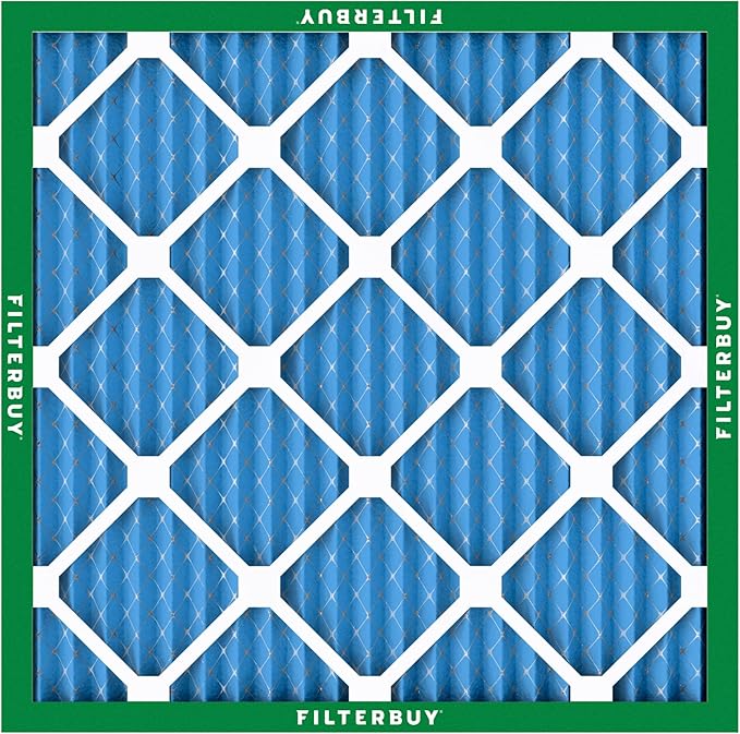 Filterbuy 30x30x1 Air Filter MERV 13 Optimal Smoke & Allergy Defense (2-Pack), Electrostatic Pleated HVAC AC Furnace Filters Replacement, Made in USA (Actual Size: 29.50 x 29.50 x 0.75)