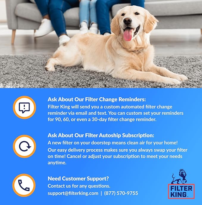 Filter King 35x26x1 Air Filter | 4-PACK | MERV 8 HVAC Pleated A/C Furnace Filters | MADE IN USA | Actual Size: 35 x 26 x .75"