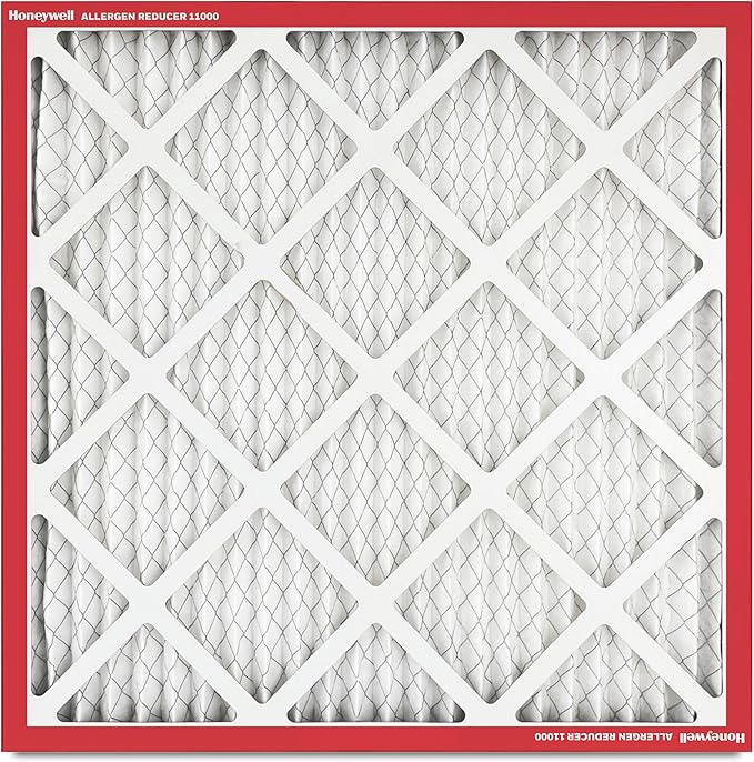 Honeywell 20x20x1 MERV 11 Allergen Reducer 11000 Electrostatic Pleated HVAC AC Furnace Air Filter (4-Pack) | Replacement Filter for Home Use | Made in USA