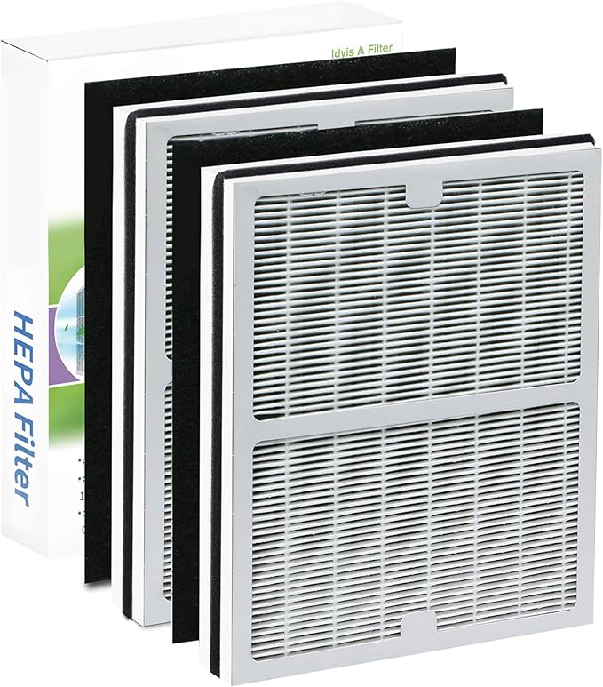 Replacement Idyllis Air Purifier Filters AC-2119, Replacement Idylis A Filters Compatible With Filtrete FAP-C01-A, Idylis Air Purifier AC-2119, IAP-10-100, IAP-10-150, IAPC-10-140,2 Pack